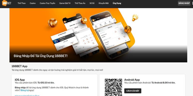 Tải app để không lo link 188bet bị chặn